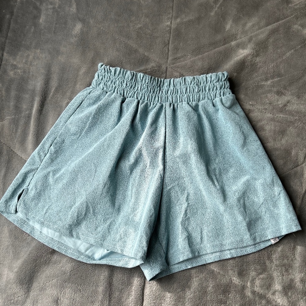Five dancewear blue shorts!